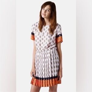 Topshop floral pleated dress